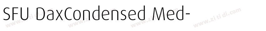 SFU DaxCondensed Med字体转换